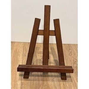 Wooden Display Easel Tabletop Large Art Stand Photo Holder Dark Brown